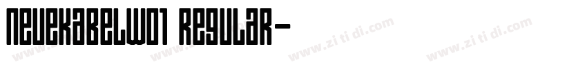 neuekabelw01 regular字体转换